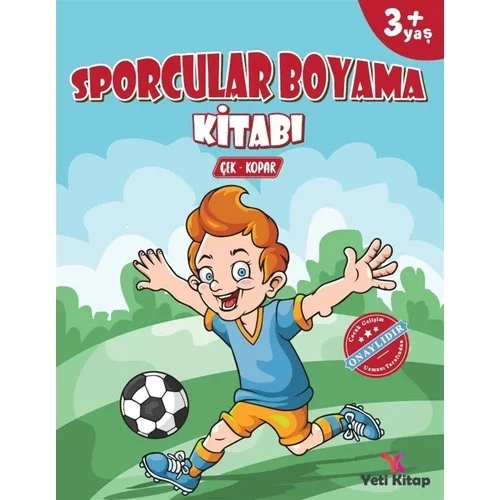 Sporcular Boyama Kitabı 3+Yaş Yeti Kitap