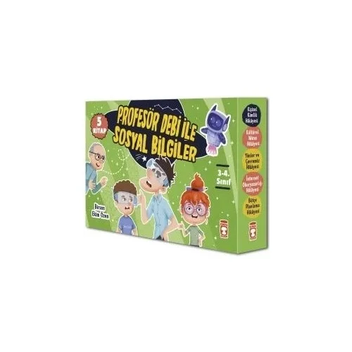 Profesör Debi İle Sosyal Bilgiler 5 Kitap Set Timaş Çocuk
