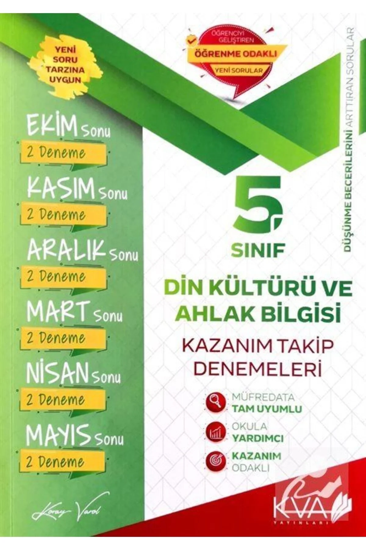 5.Sınıf Din Kültürü Kazanım Takip Denemeleri Kva