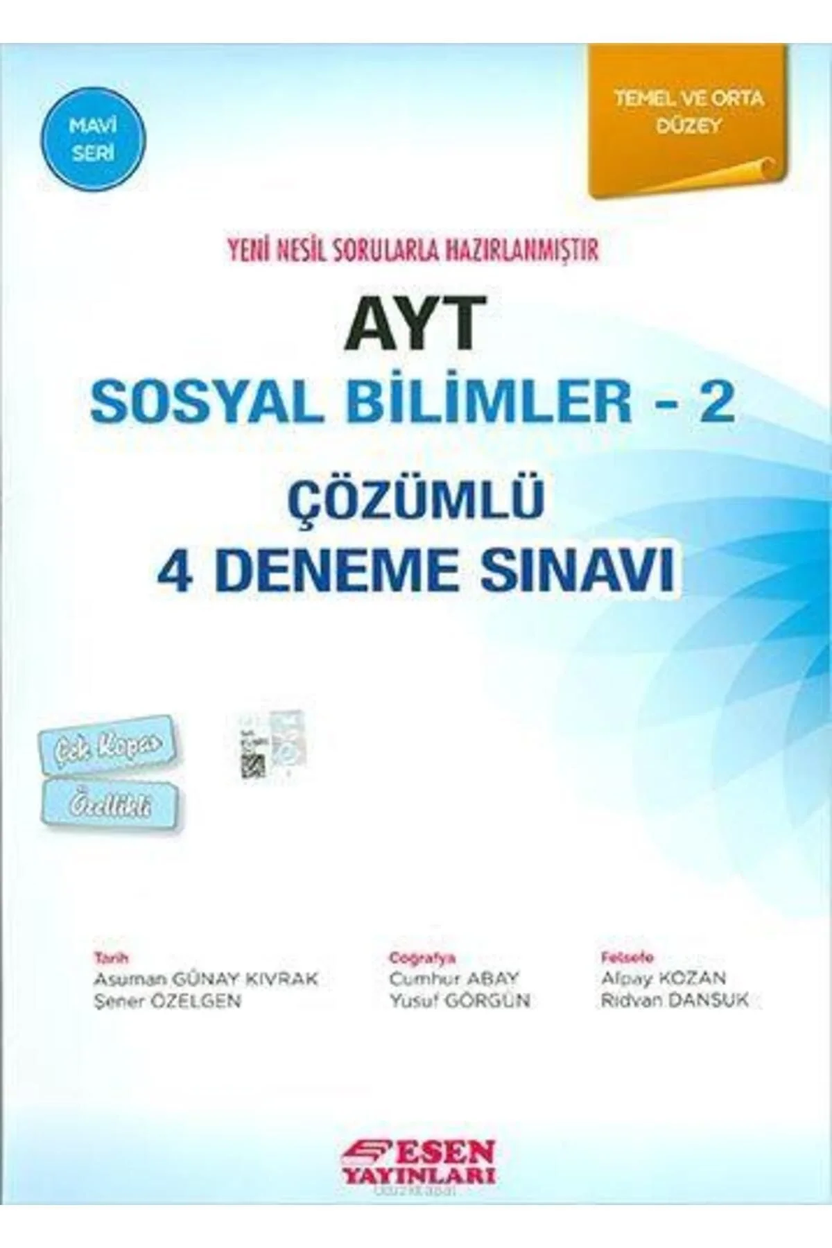 Ayt Sosyal Bilimler-2 Çözümlü 4 Deneme Temel Orta Düzey