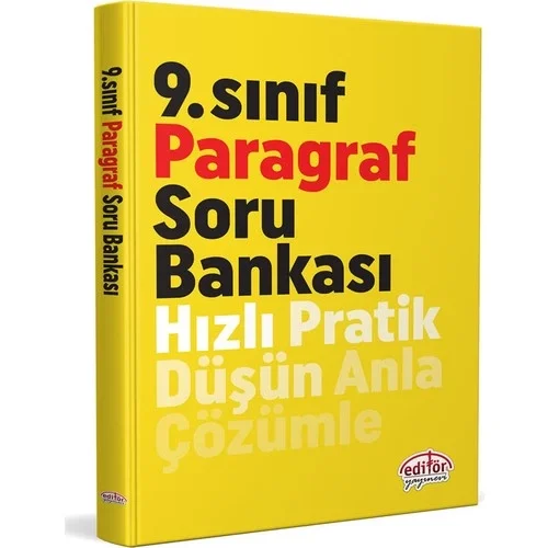 Editör 9.Sınıf Paragraf Karekod Çözümlü Soru Bankası