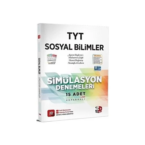 3D Tyt Sosyal Bilimler 15 Simülasyon Denemeleri