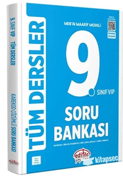 Editör 9.Sınıf Vip Tüm Dersler Soru Bankası