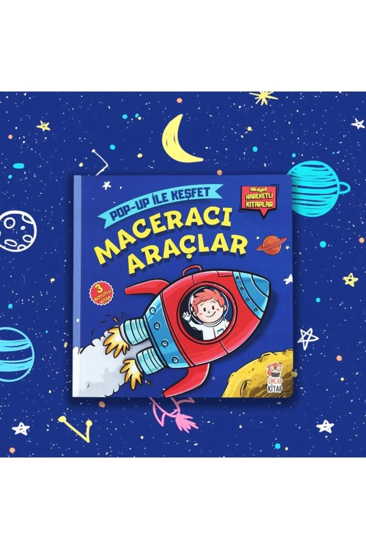Maceracı Araçlar Pop Up İle Keşfet 3 Boyutlu Kitap Sincap Kitap