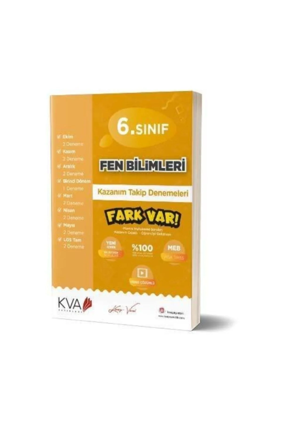 Kva 6.Sınıf Fen Bilimleri Kazanım Takip Denemeleri Koray Varol Akademi