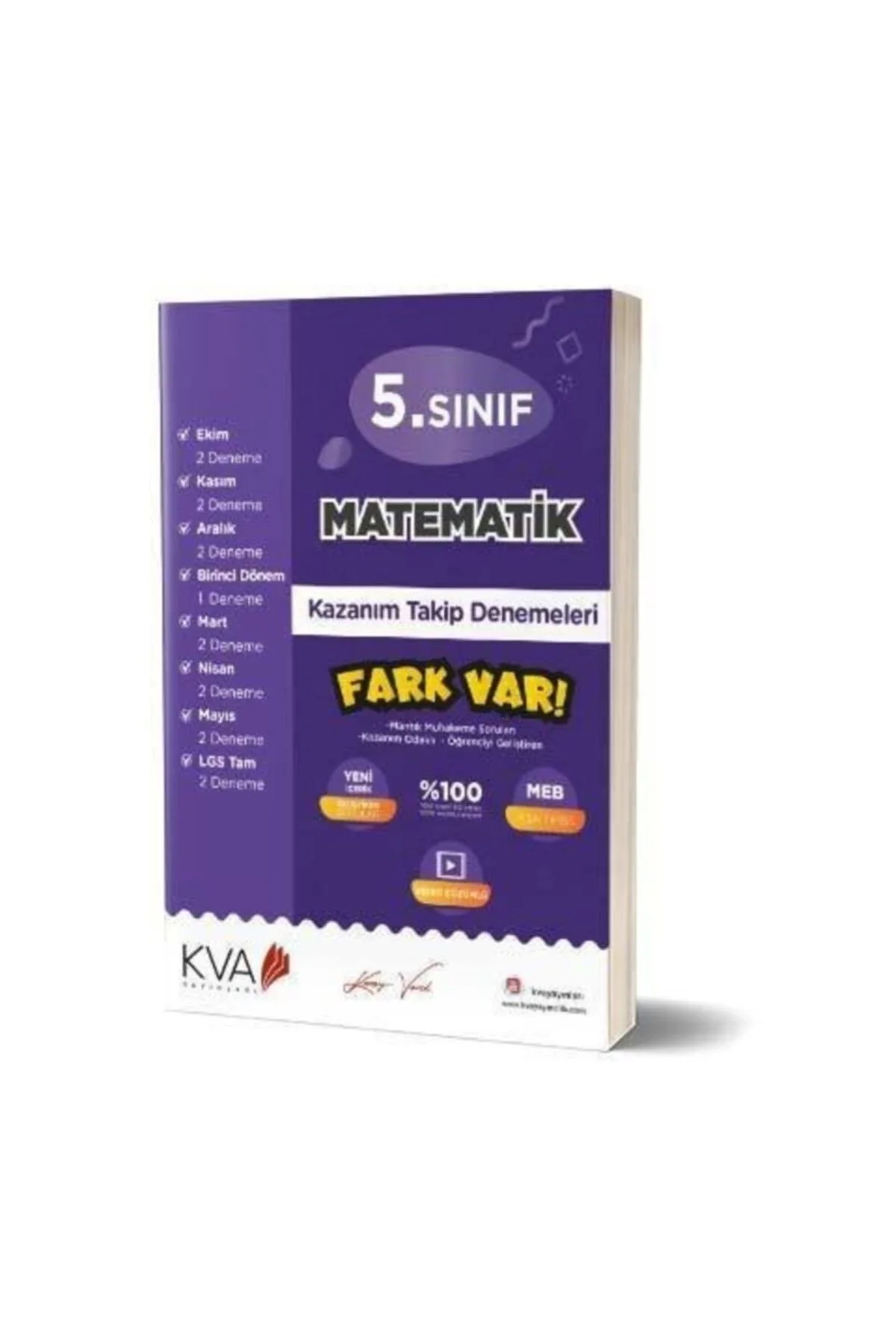 Kva 5.Sınıf Matematik Kazanım Takip Denemeleri Koray Varol Akademi