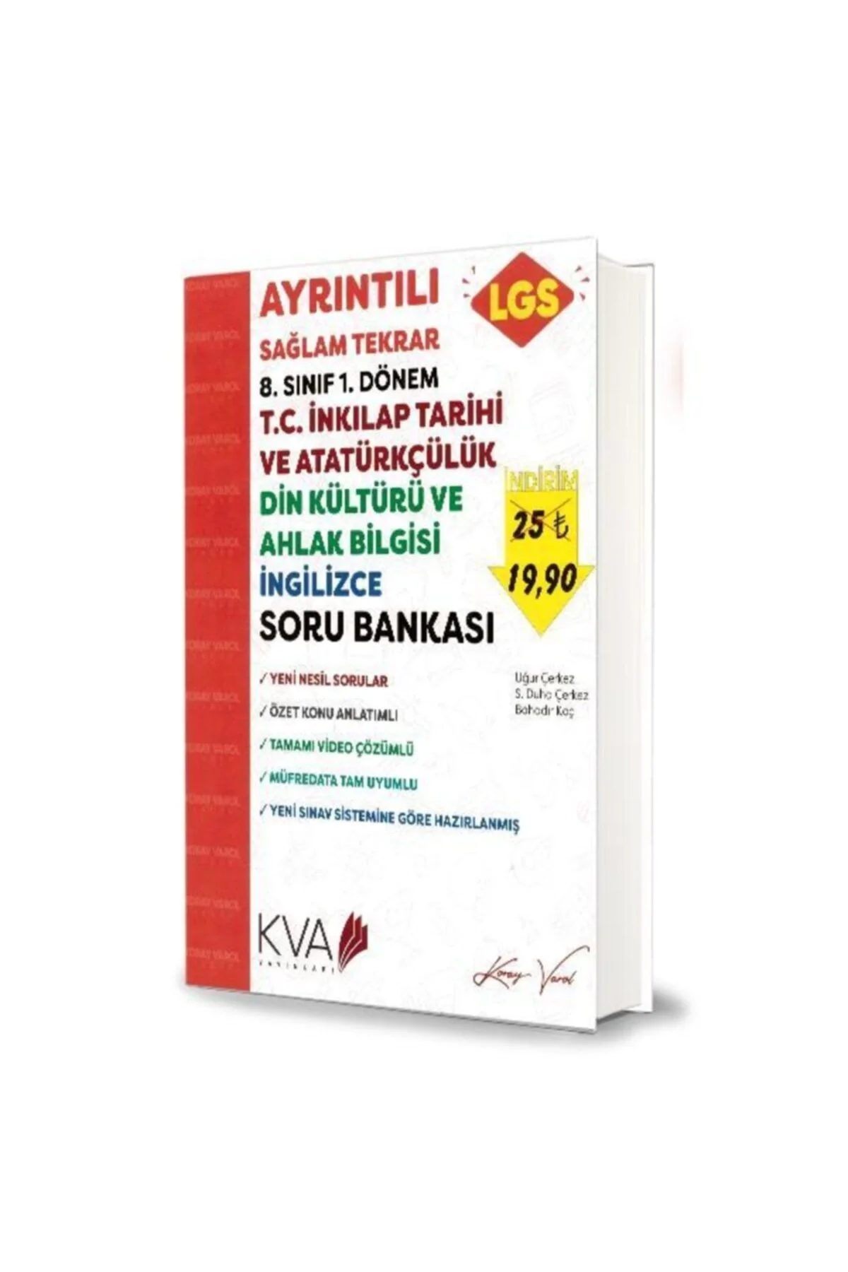 *Kampanya* Lgs 1.Dönem 8.Sınıf İnkılap Tar.İngilizce Din Kült. Soru Ban.2020 Kva