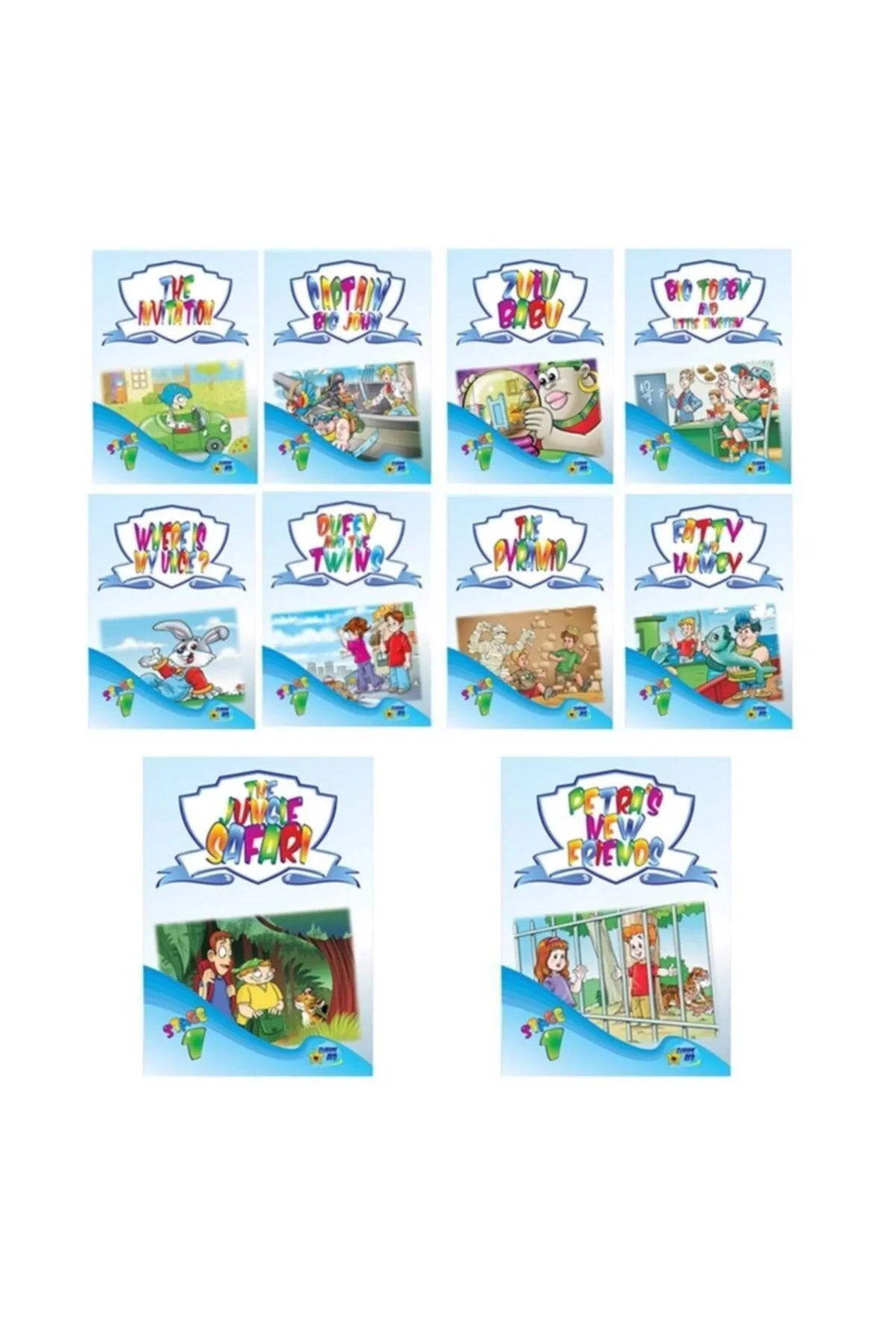 Readers Stage 1 İngilizce Hikaye 10 Lu Set