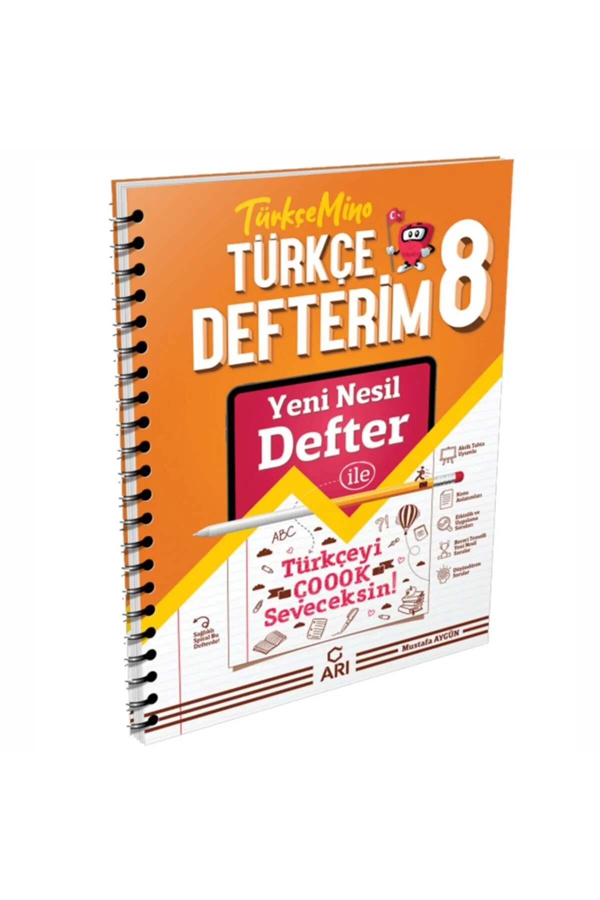 Arı 8.Sınıf Türkçe Defterim Türkçemino