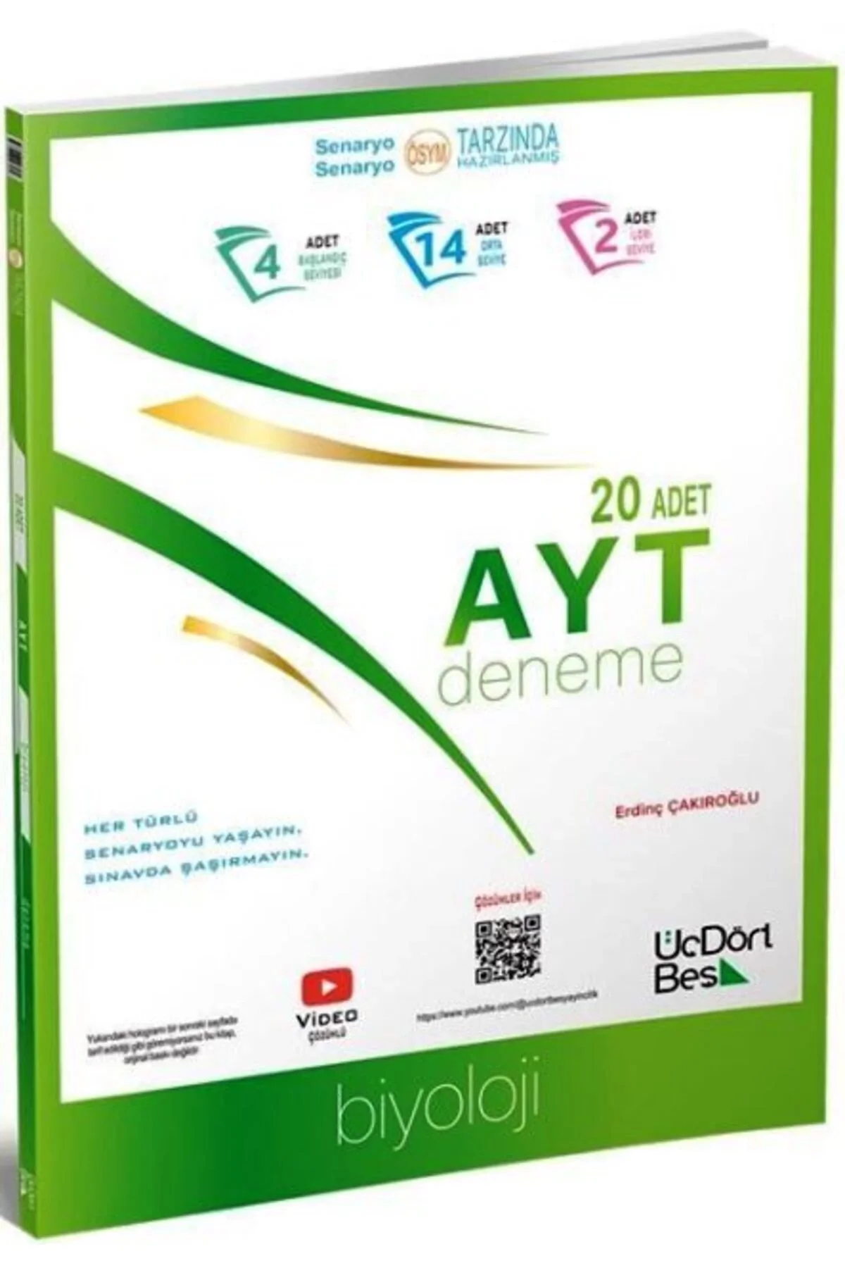 Ayt Biyoloji 20 Li Deneme Üçdörtbeş Yayın