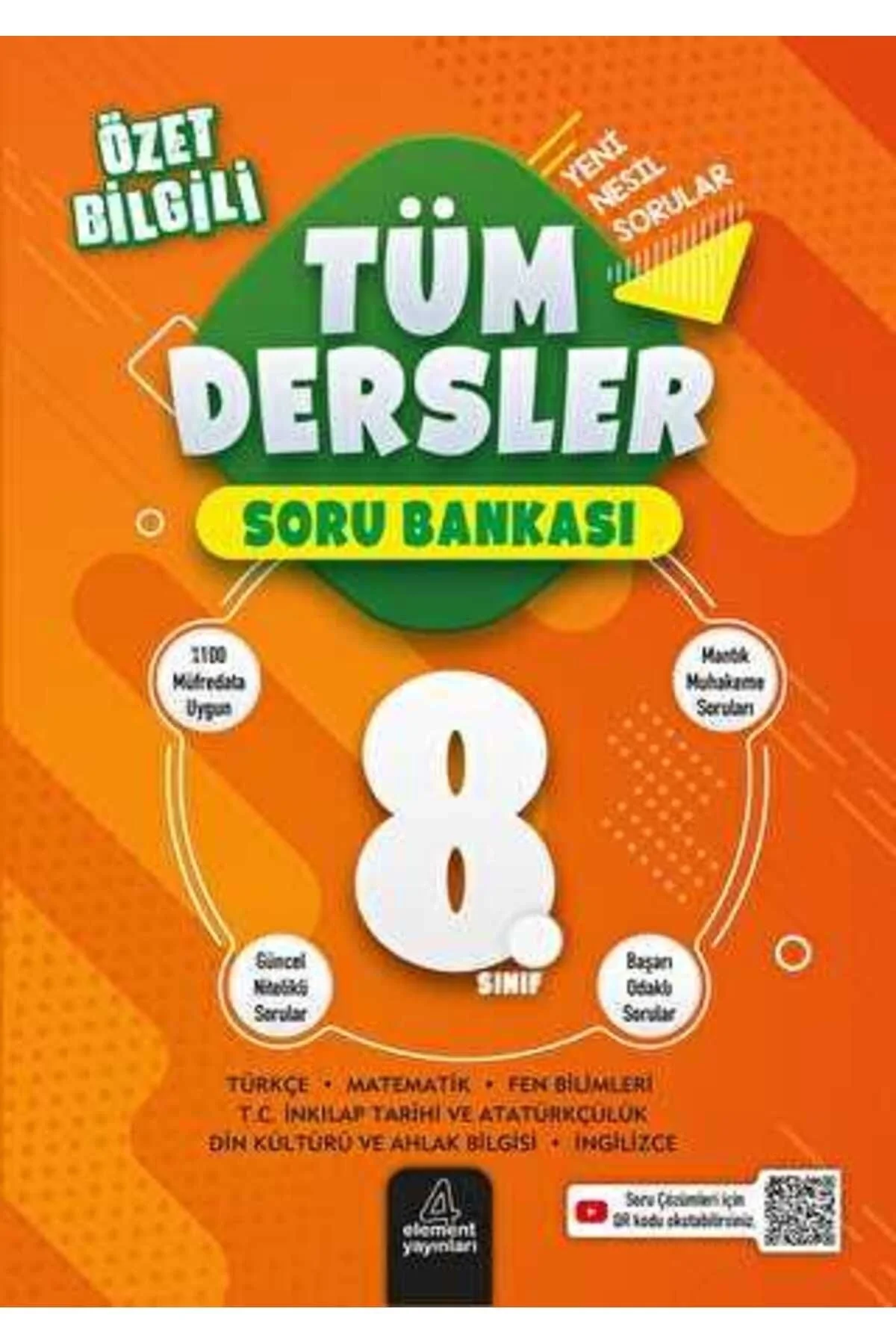Element 8.Sınıf Tüm Dersler Soru Bankası Özet Bilgili