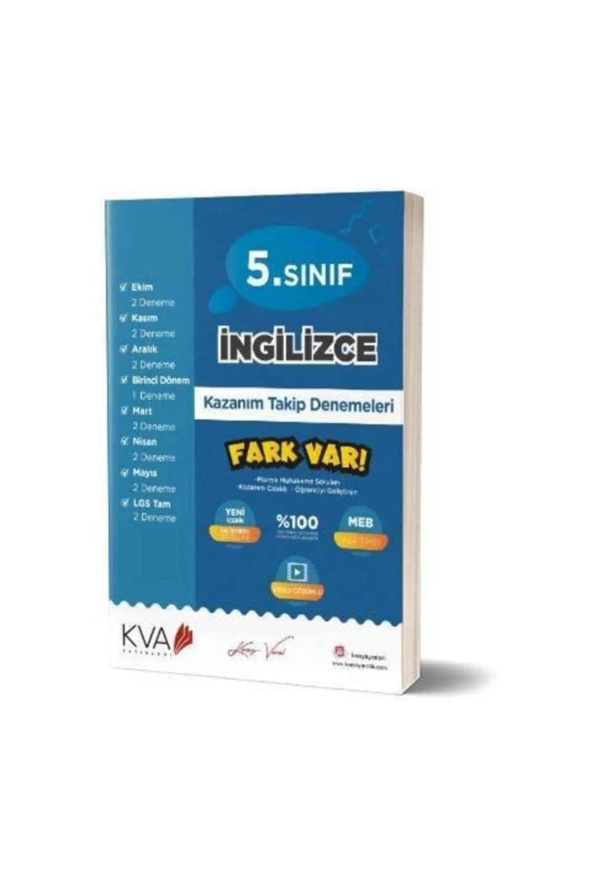 Kva 5.Sınıf İnglizce Kazanım Takip Denemeleri Koray Varol Akademi