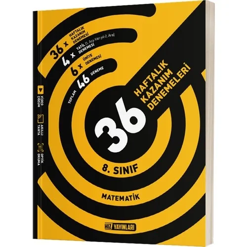 Hız 8.Sınıf Matematik 36 Haftalık Kazanım Denemeleri