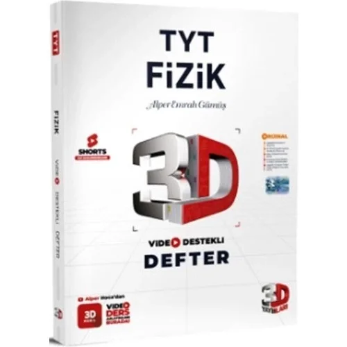 3D Tyt Fizik Video Destekli Defter