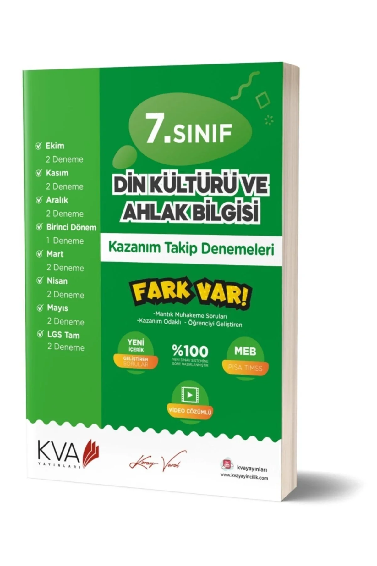 Kva 7.Sınıf Din Kültürü Kazanım Takip Denemeleri Koray Varol Akademi