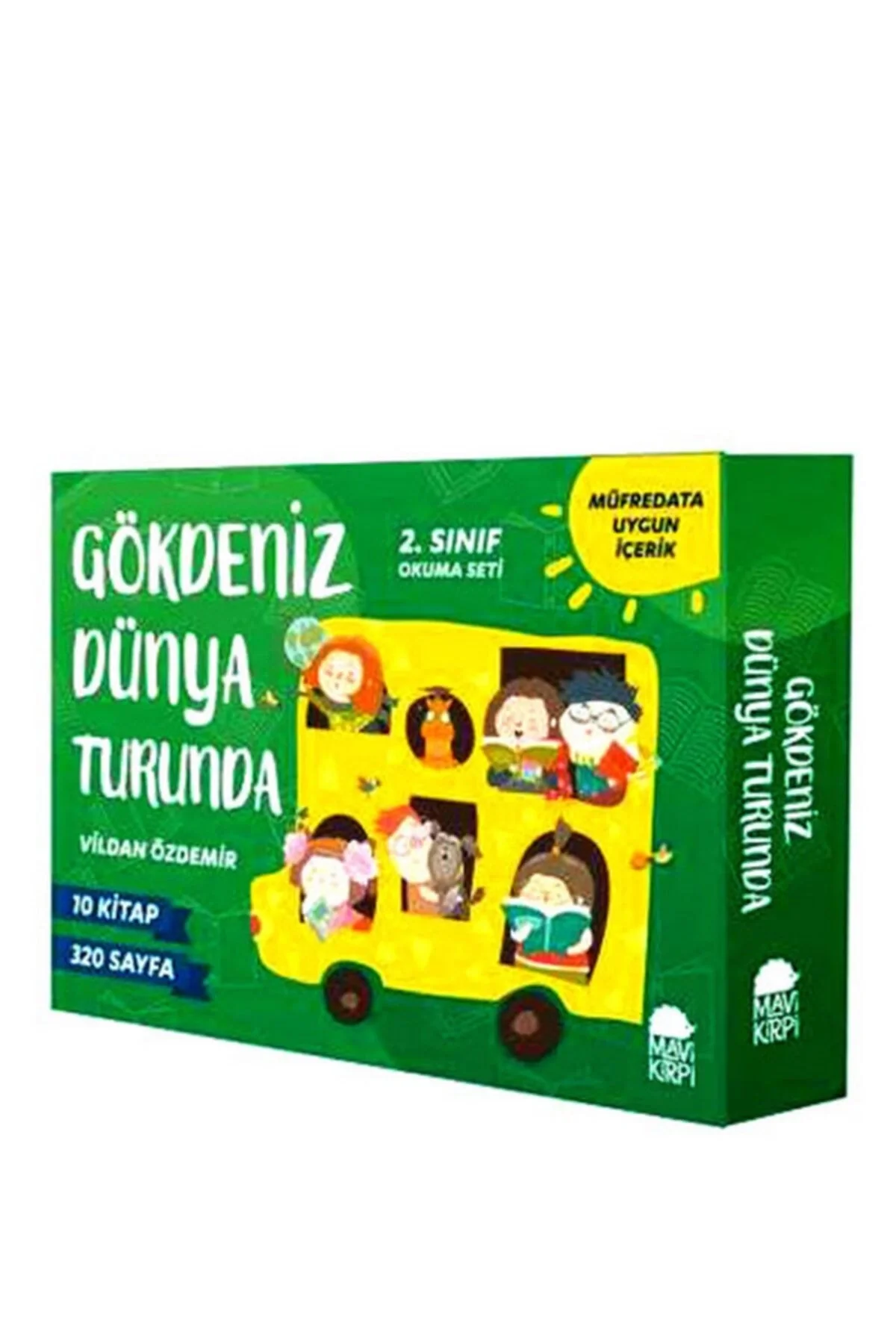 Gökdeniz Dünya Turunda1.Set - 2.Sınıflara 10 Kitap Vildan Özdemir Mavi Kirpi