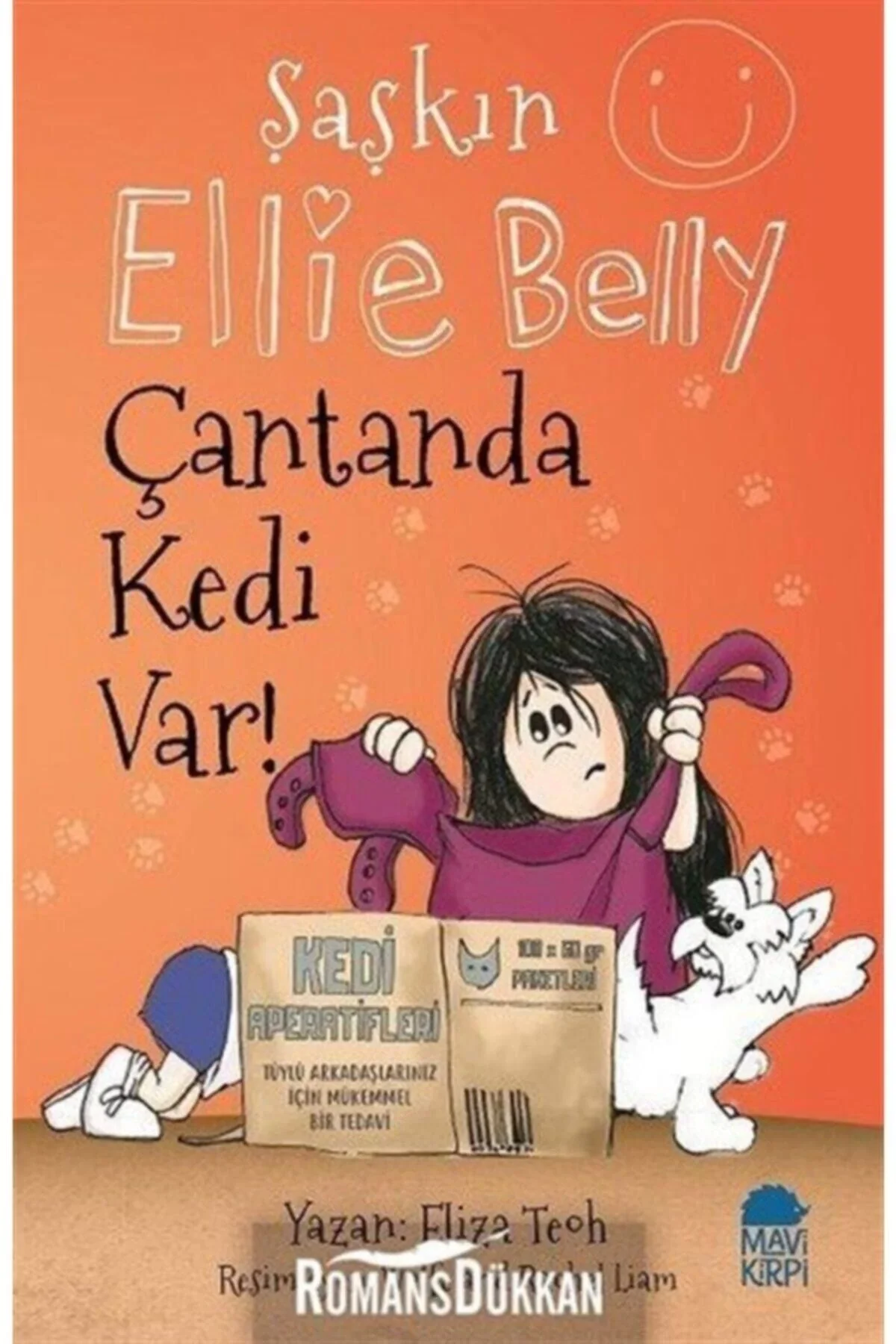 Şaşkın Ellie Belly Çantanda Kedi Var Mavi Kirpi