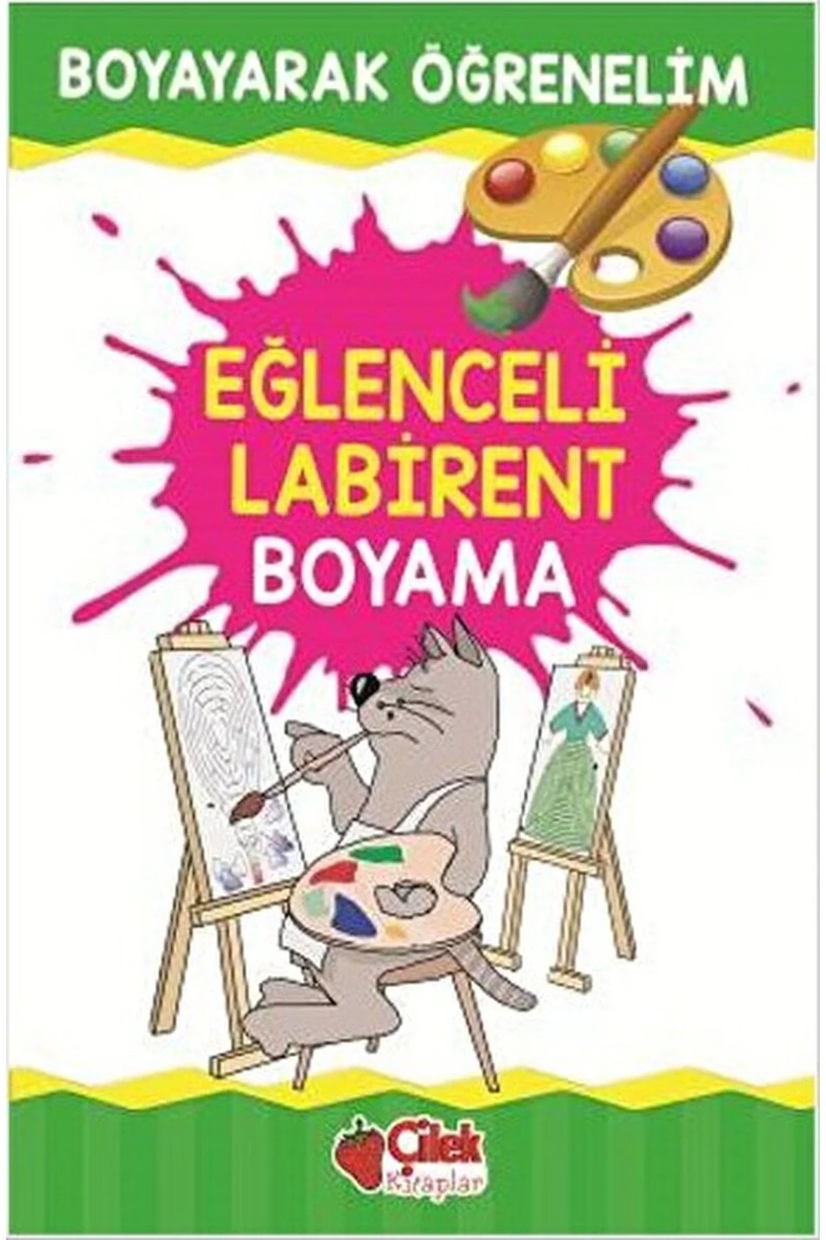 Eğlenceli Labirent Boyama Çilek