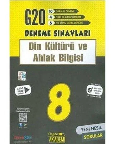 Üçgen 8.Sınıf Din Kültürü 20 Deneme Sınavı