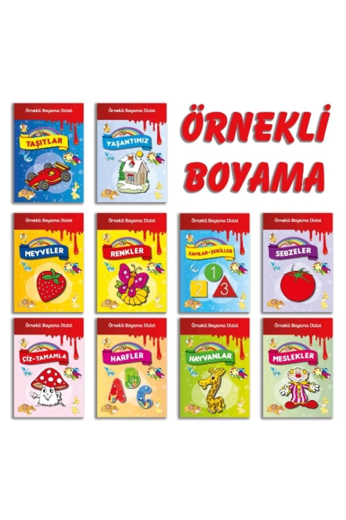 Örnekli Boyama Dizisi -Adet- Parıltı