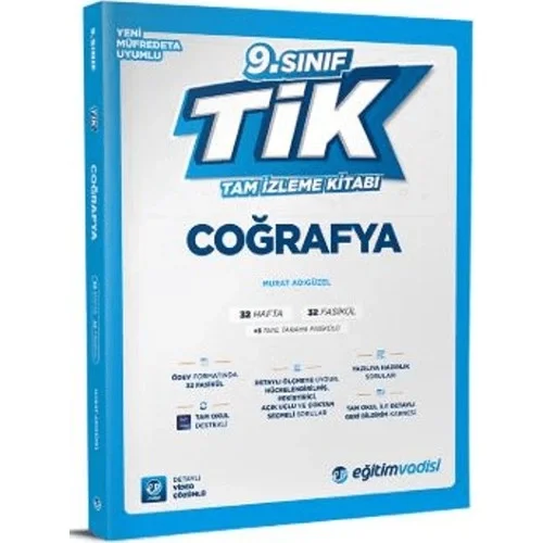 9.Sınıf Tak Coğrafya Tam Anlatım Kitabı Eğitim Vadisi