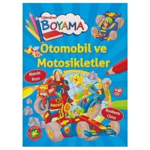 Eğlendiren Boyama Otomobil Ve Motosikletler Boyama Parıltı