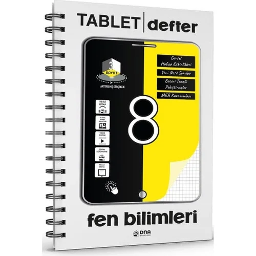 Dna 8.Sınıf Fen Bilimleri Tablet Defter