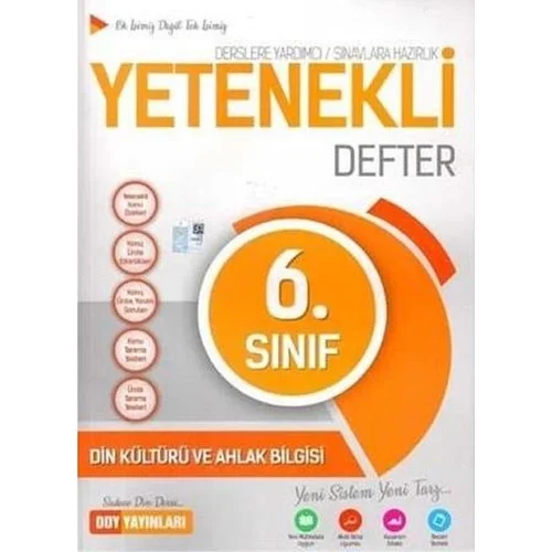 Ddy 6.Sınıf Din Kültürü Yetenekli Defter