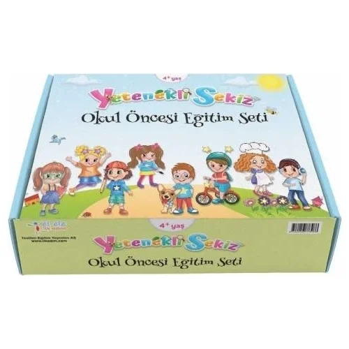 Yetenekli Sekiz 4 Yaş Okul Öncesi Eğitimi Full Set 20 Kitap İlkadım