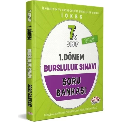 Editör 7.Sınıf 1.Dönem Bursluluk Sınavı Soru Bankası
