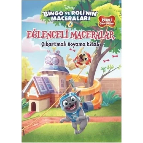 Disney Bingo Ve Rolinin Maceraları Çıkartmalı Boyama Kitabı Doğan