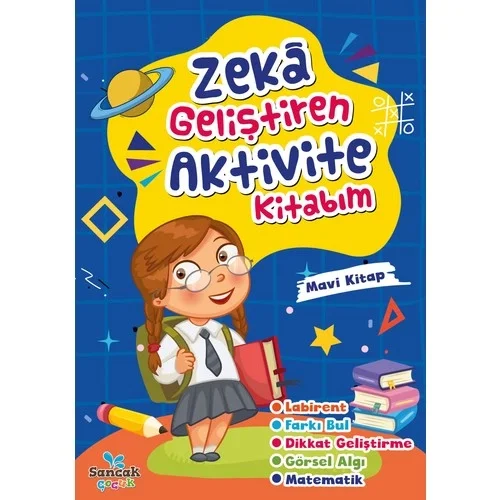 Zeka Geliştiren Mavi Aktivite Kitabım Sancak