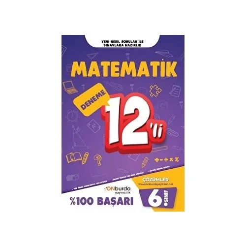 Onburda 6.Sınıf Matematik 12 Deneme