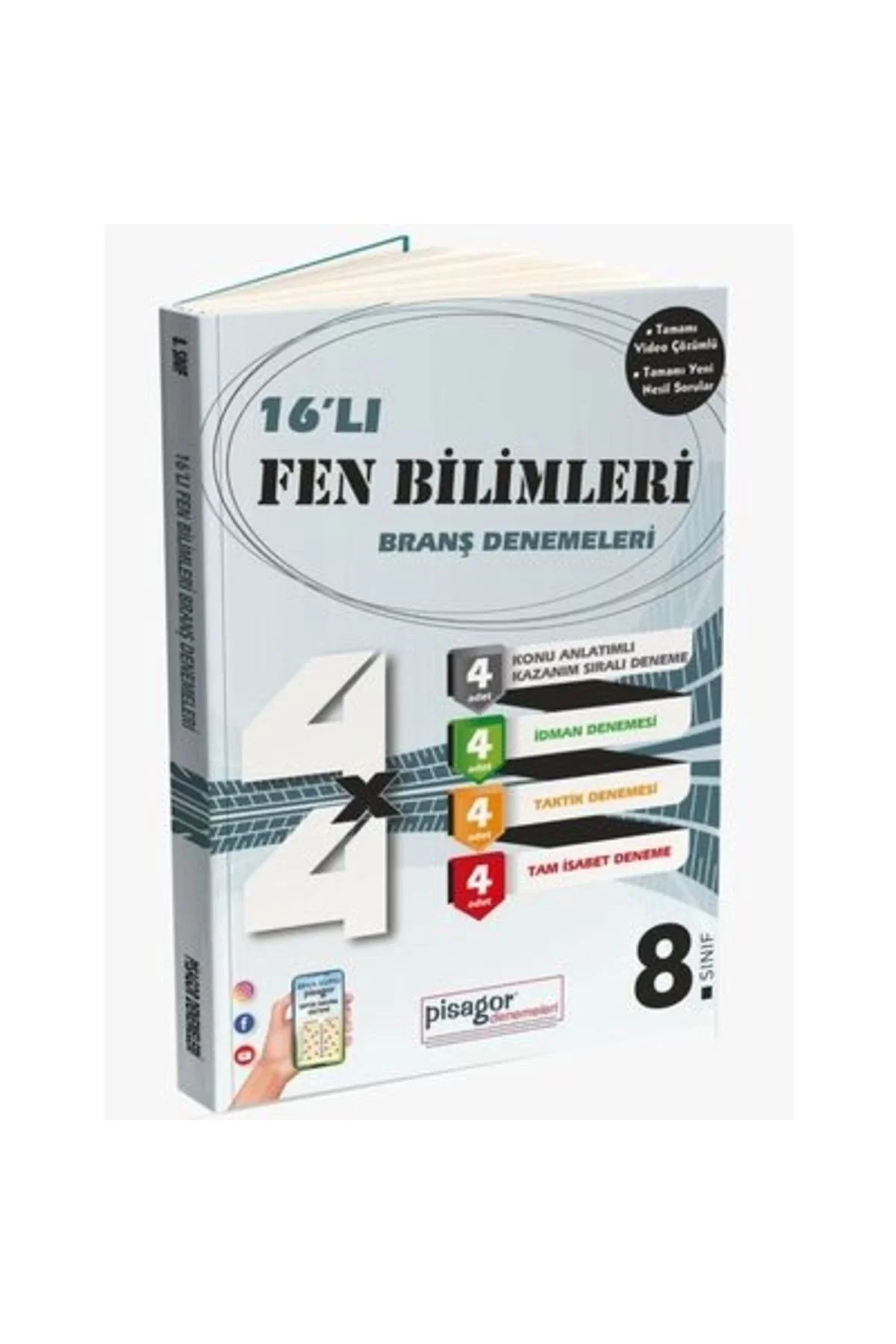 Pisagor 8.Sınıf 16 Li Fen Bilimleri Branş Denemeleri