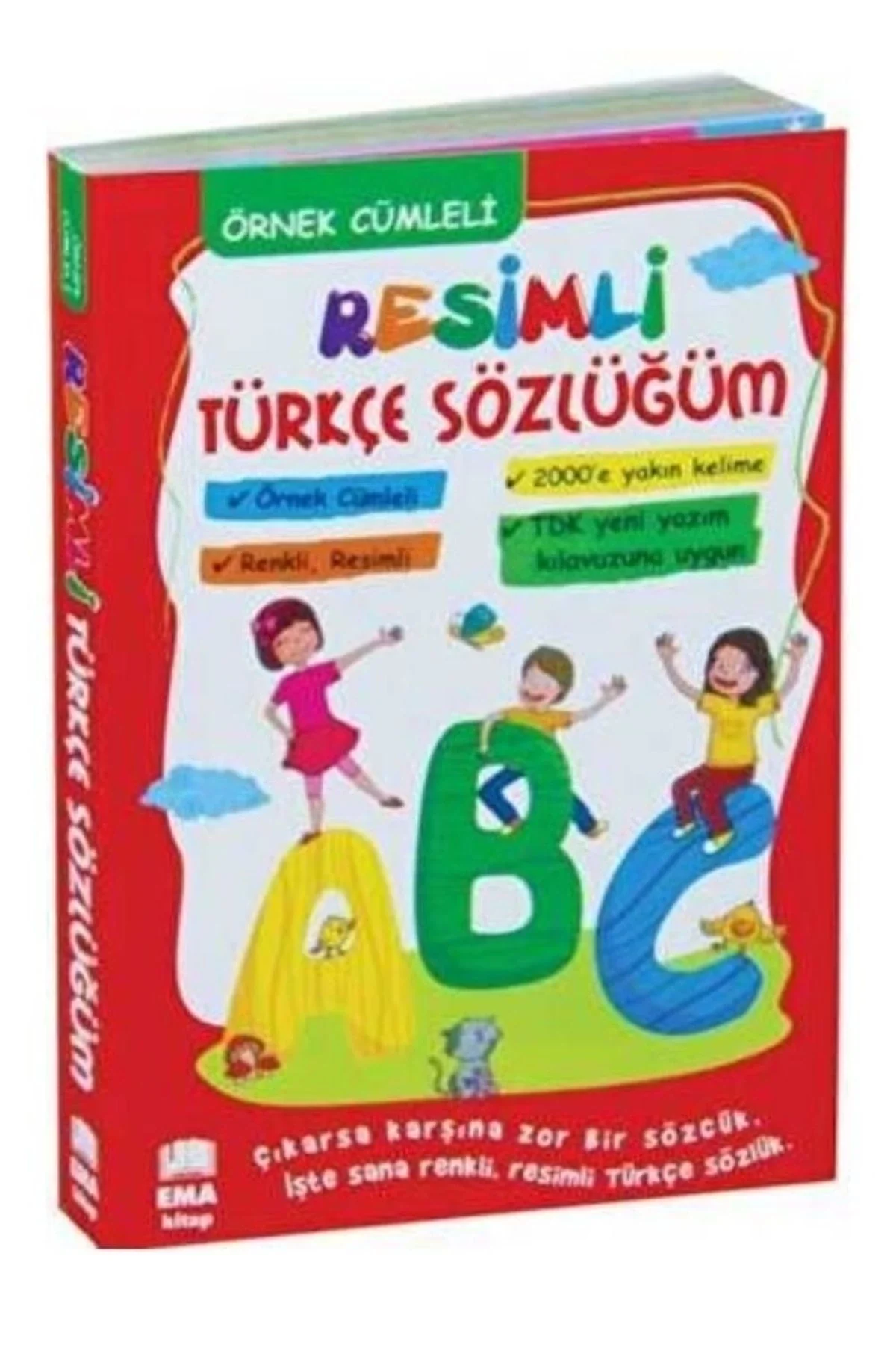 Örnek Cümleli Resimli Türkçe Sözlüğüm Karton Kapak Ema Kitap