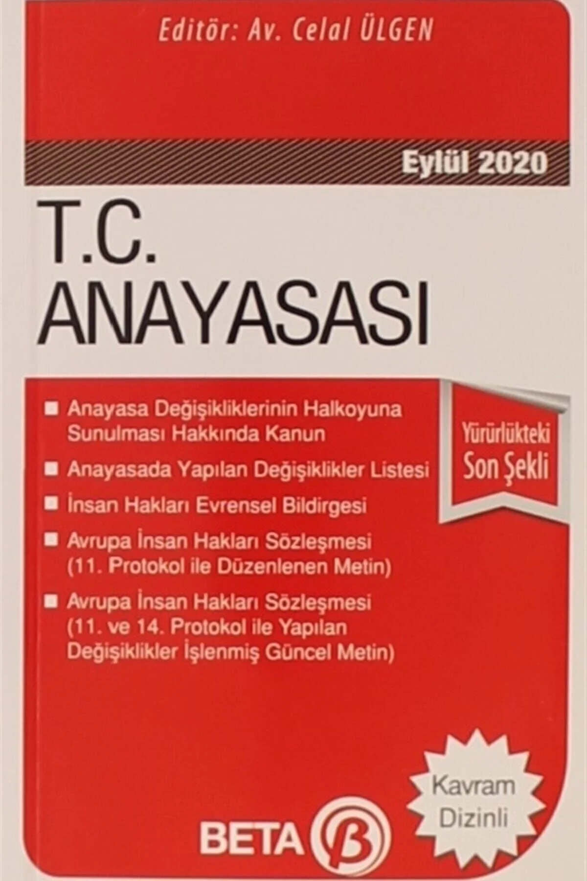 T.C.Anayasası Cep Boy Kasım 2021 Beta Yayın