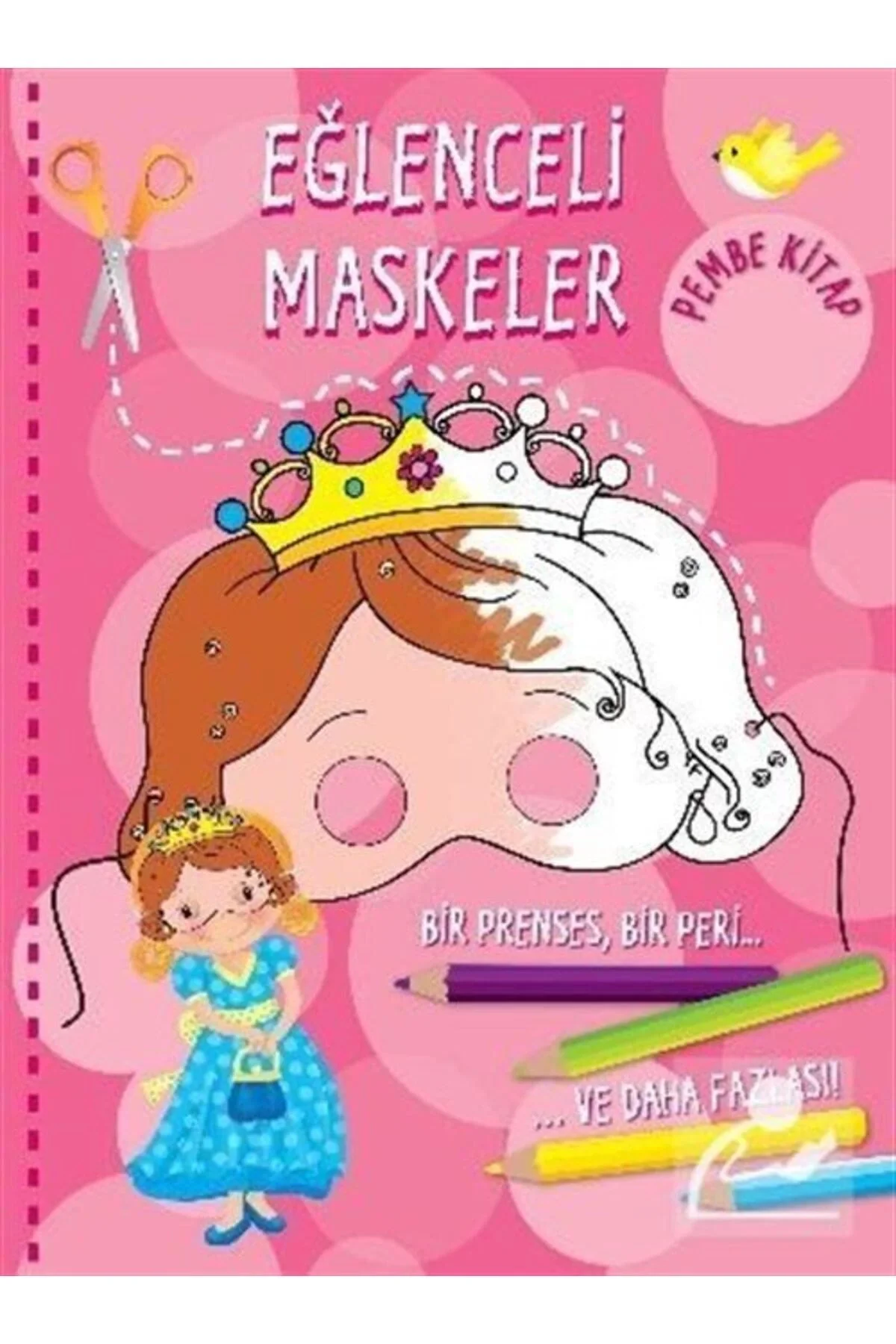 Eğlenceli Maskeler Pembe Kitap Parıltı