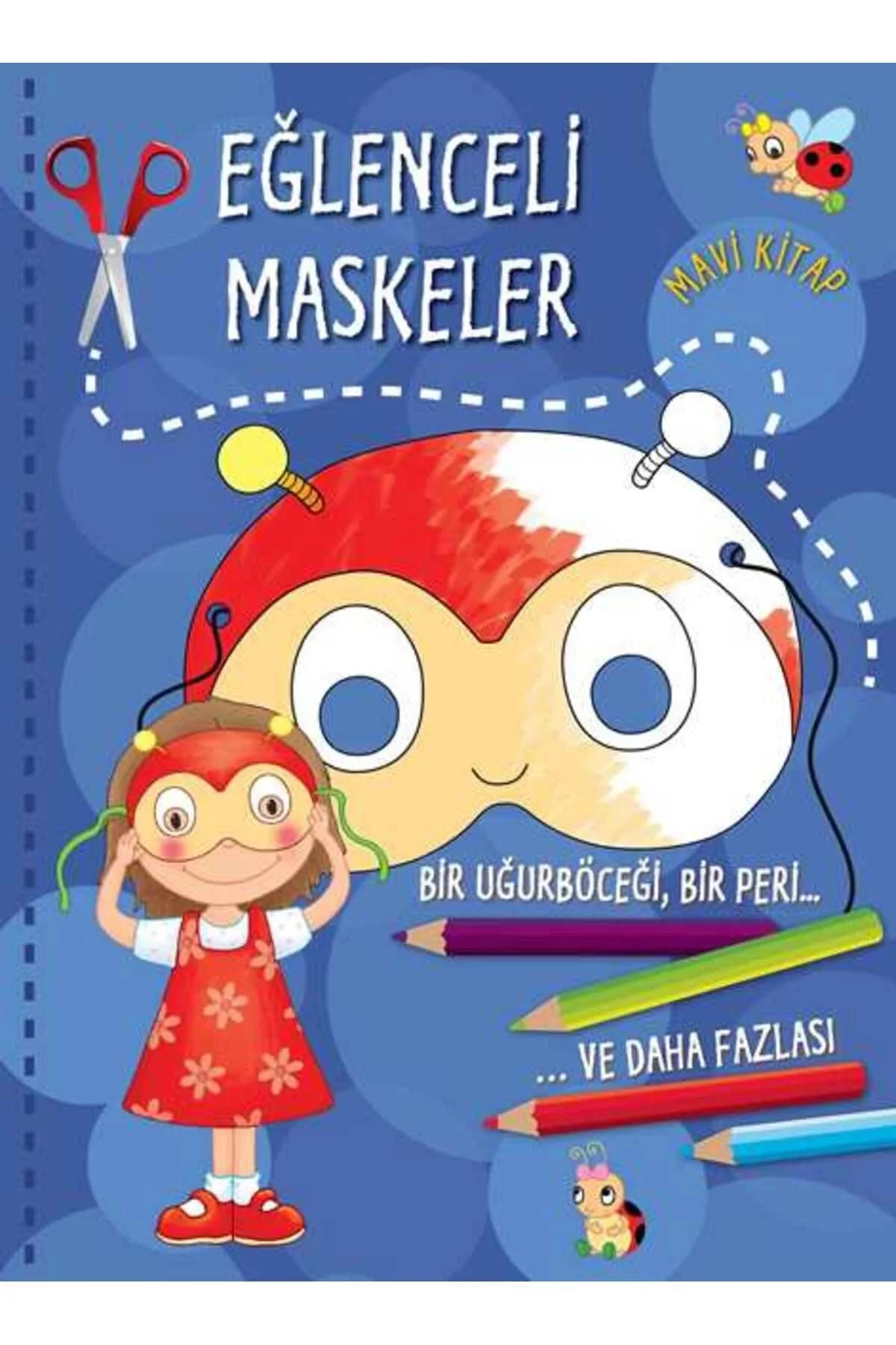 Eğlenceli Maskeler Mavi Kitap Parıltı