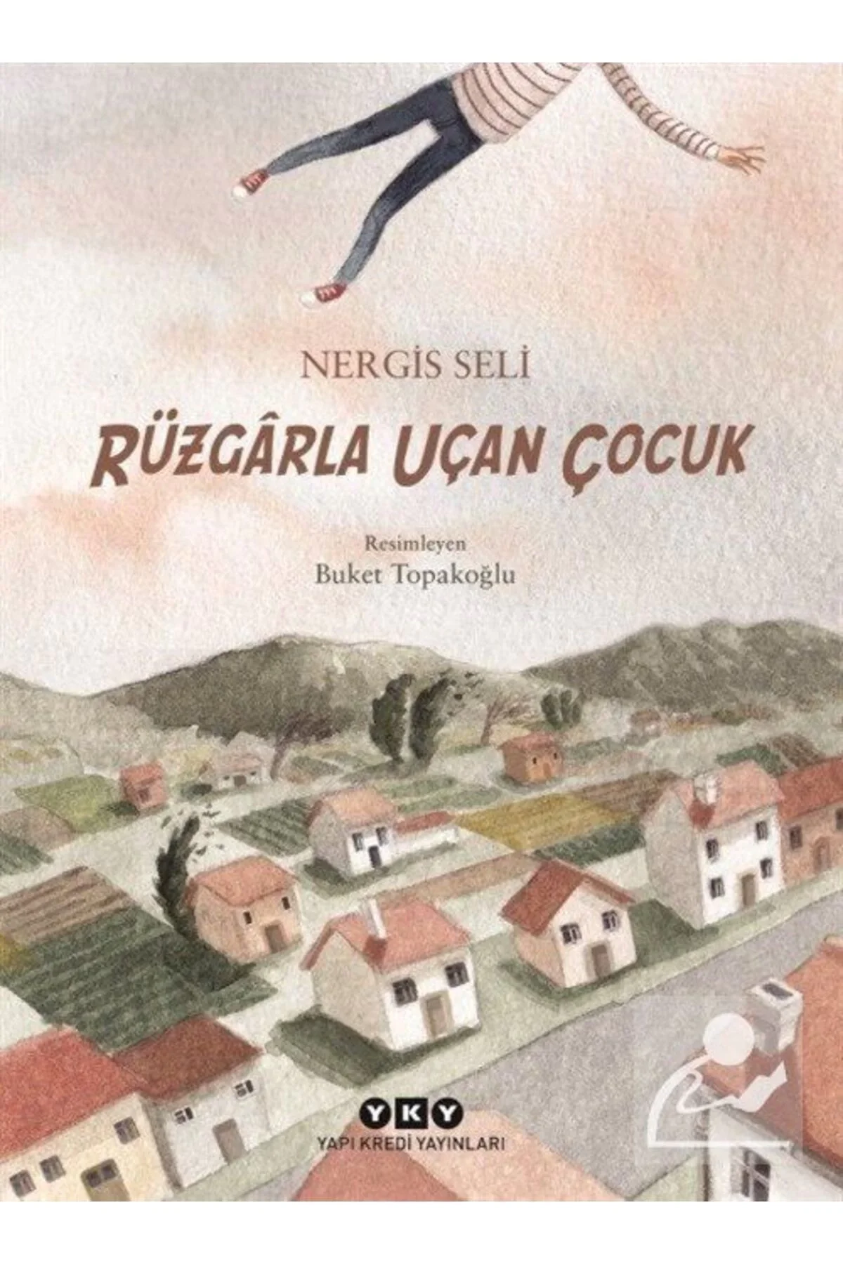 Rüzgarla Uçan Çocuk Nergis Seli Yapı Kredi