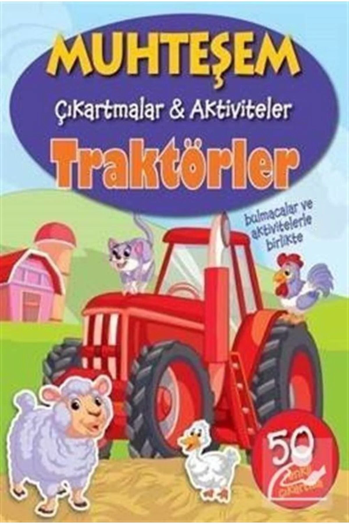 Muhteşem Çikartmalar Aktiviteler Traktörler Parıltı