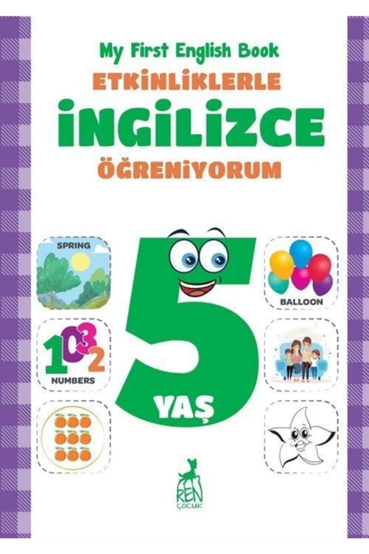 Etkinliklerle İngilizce Öğreniyorum 5+Yaş Renkitap