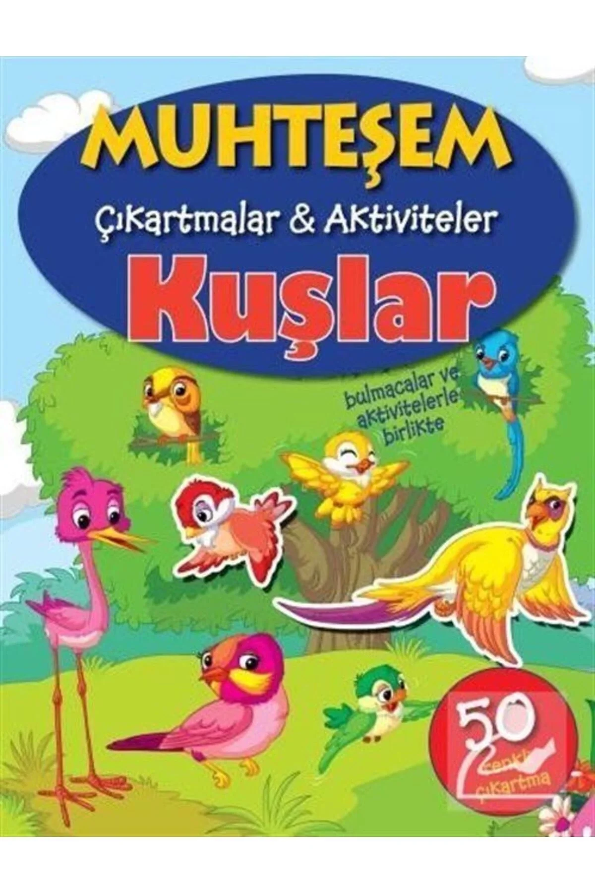 Muhteşem Çikartmalar Aktiviteler Kuşlar Parıltı