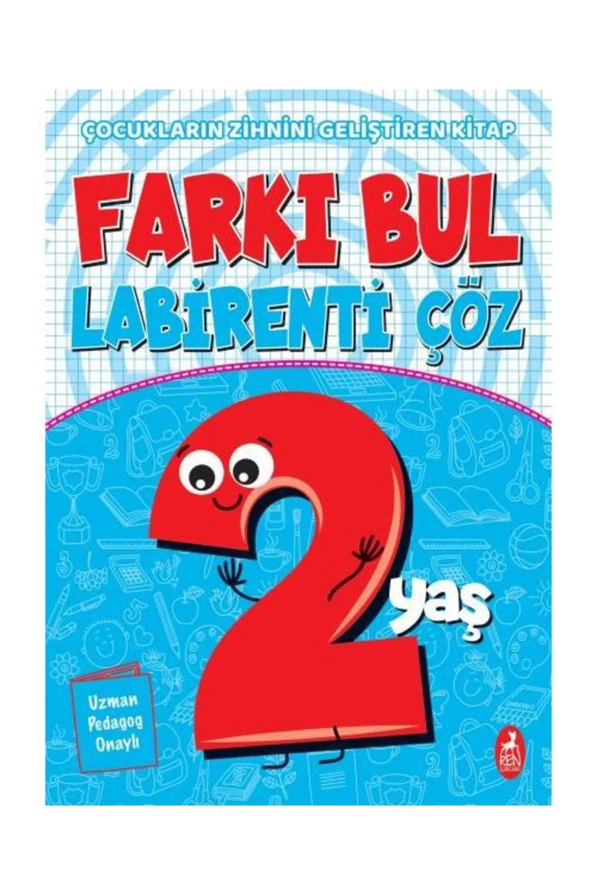 Farkı Bul Labirenti Çöz 2+Yaş Renkitap