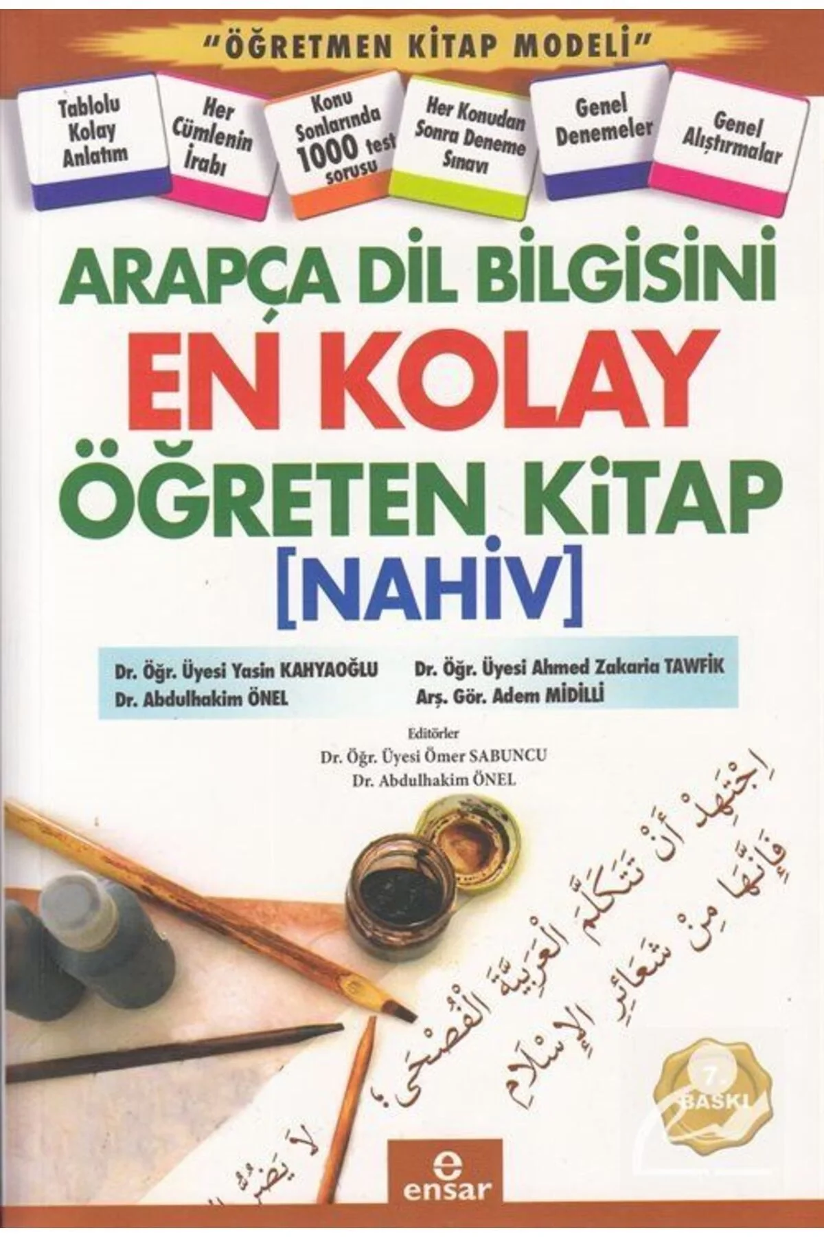 Arapça Dilbilgisini En Kolay Öğreten Kitap- Nahiv-Ensar Neşriyat