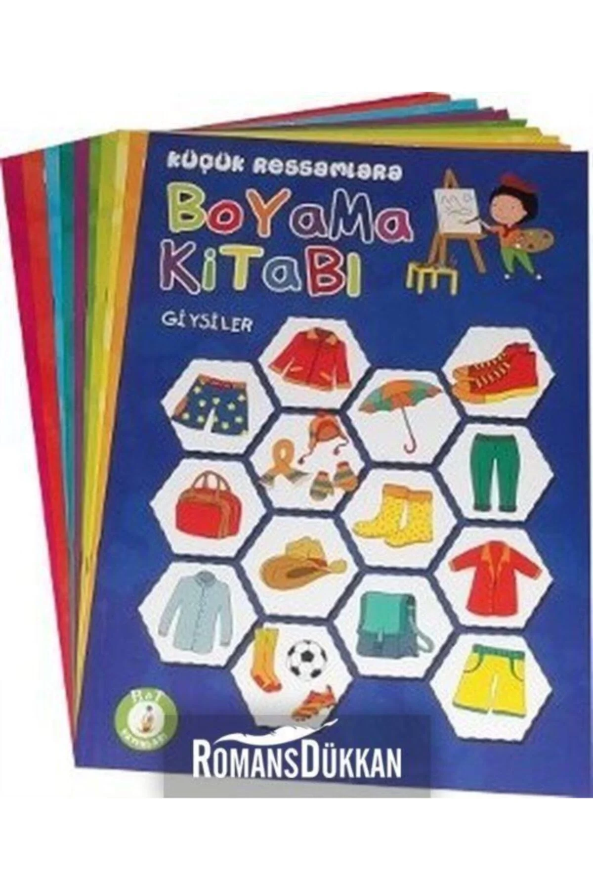 Küçük Ressamlara Örnekli Dev Boyama Kitabı 30*42 Cm Birleşik