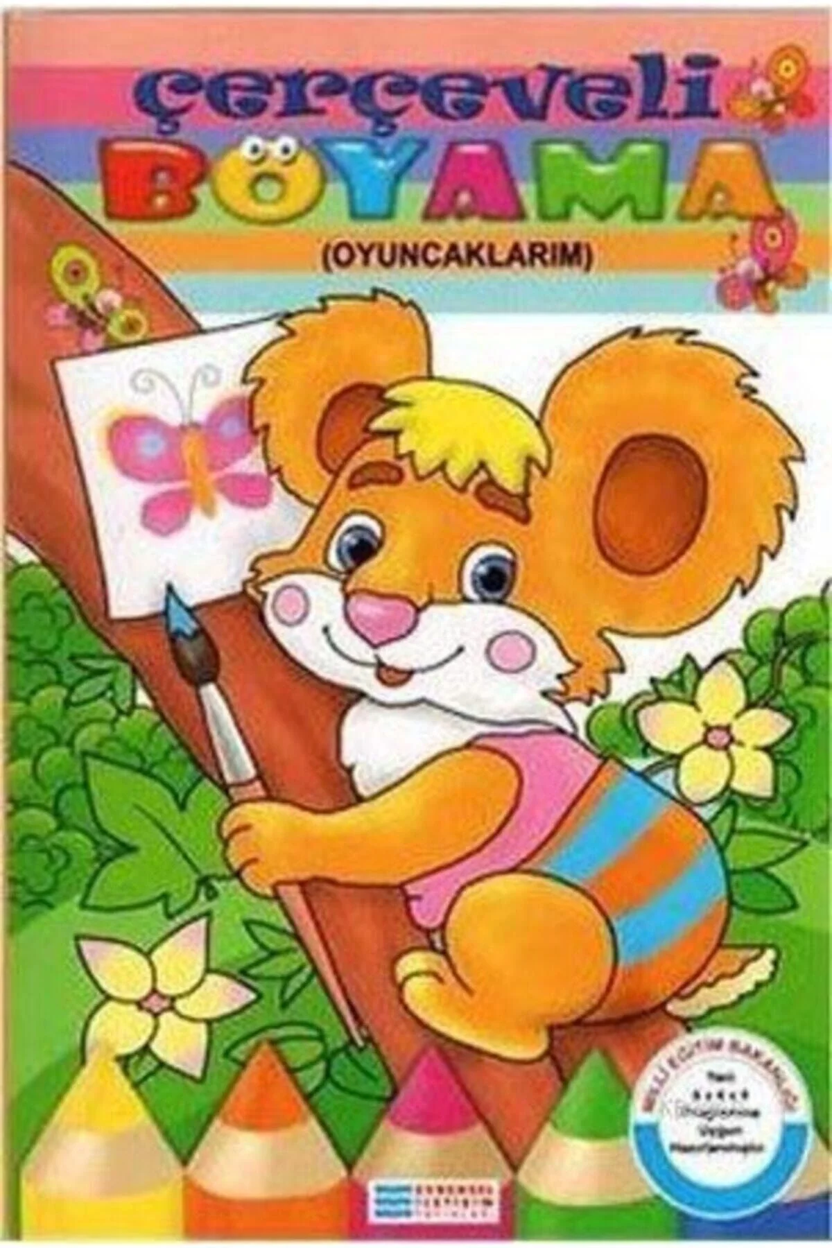 Çerçeveli- Maskeli Boyama Serisi Çizgi Film - Masal Kahramanları- Bitkiler Evrensel