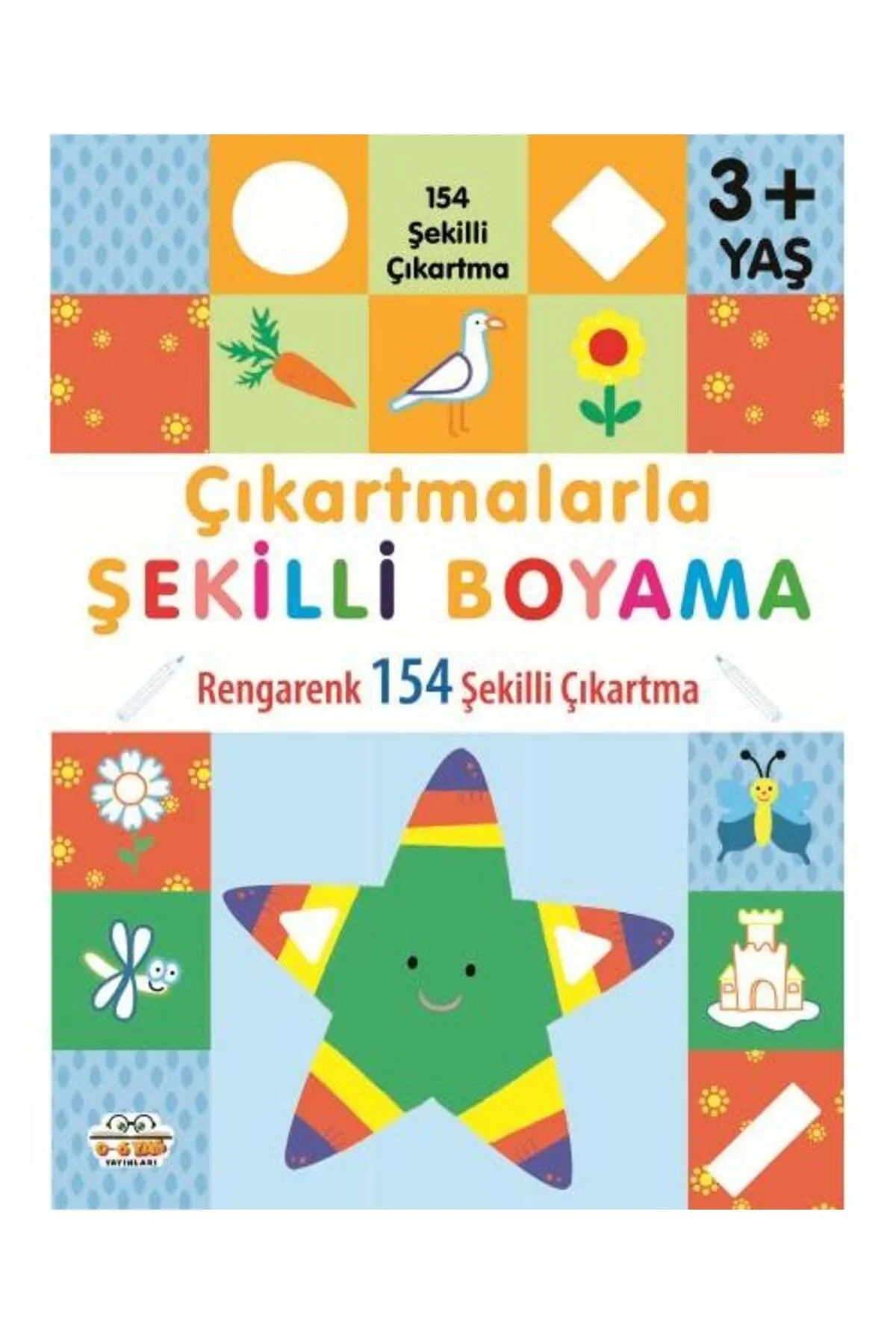 Çikartmalarla Şekilli Boyama 3+yaş Parıltı