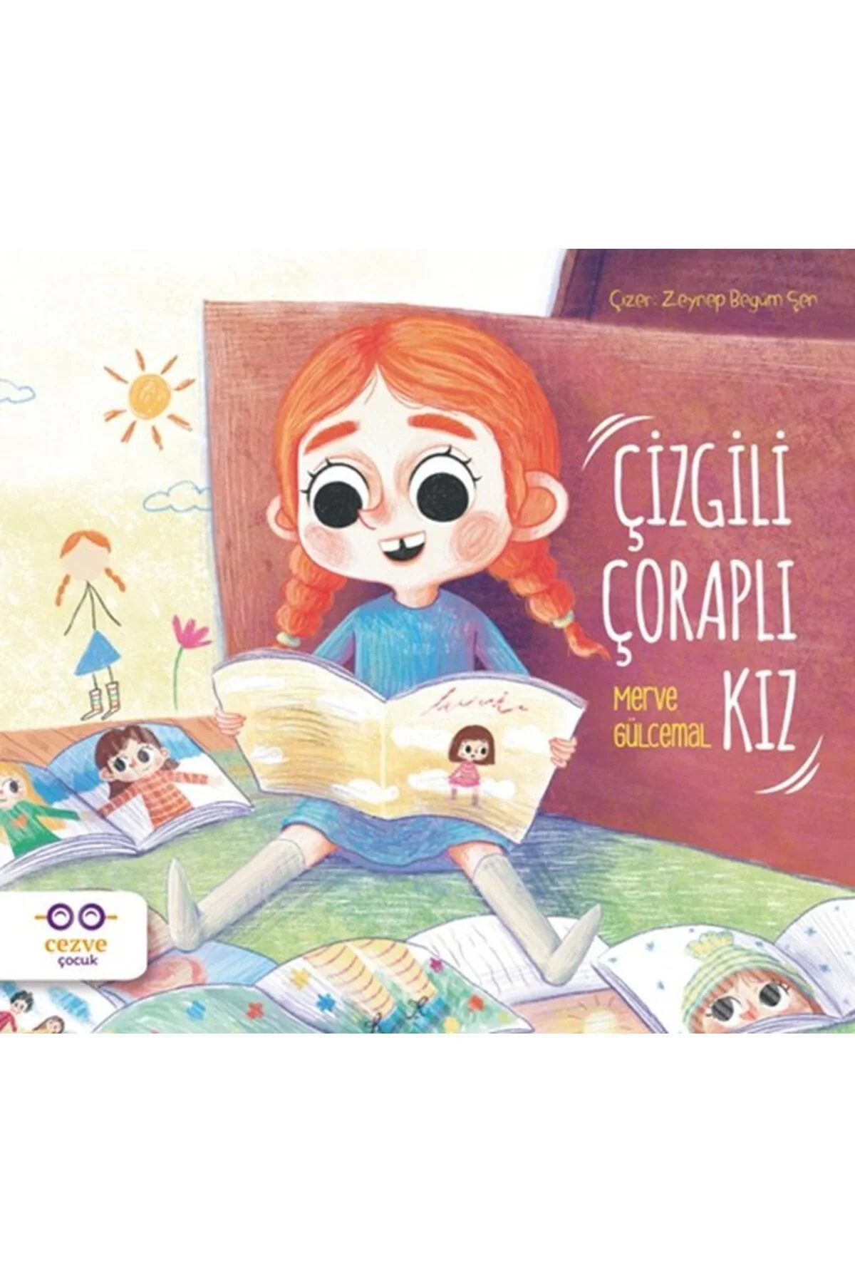 Çizgili Çoraplı Kız Merve Gülcemal Cezve Çocuk