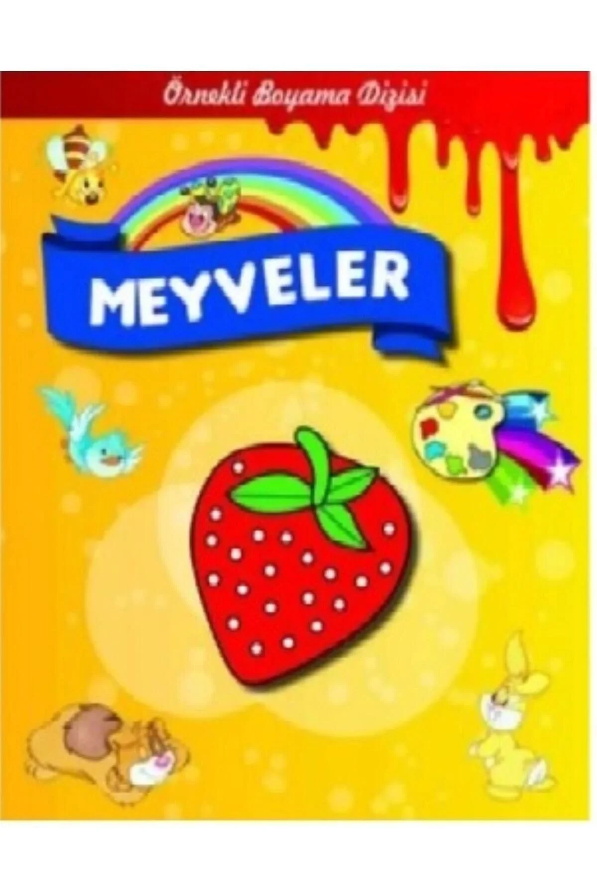 Örnekli Boyama Dizisi. Meyveler- Parıltı