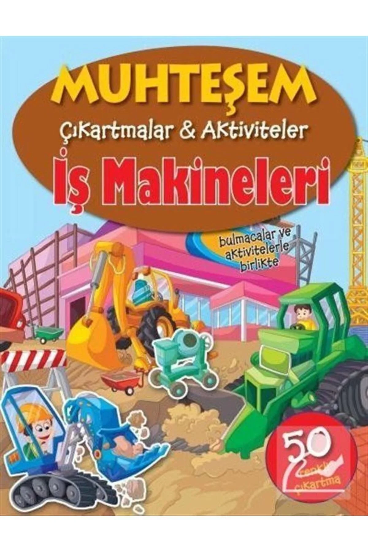 Muhteşem Çikartmalar Aktiviteler Iş Makineleri Parıltı